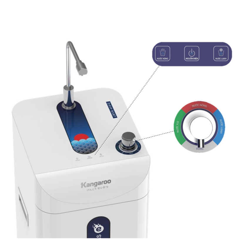 Máy lọc nước Kangaroo KG10A8ES - Nóng Lạnh Nguội