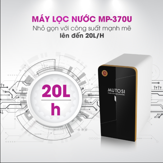 Máy lọc nước Mutosi để gầm MP-370U