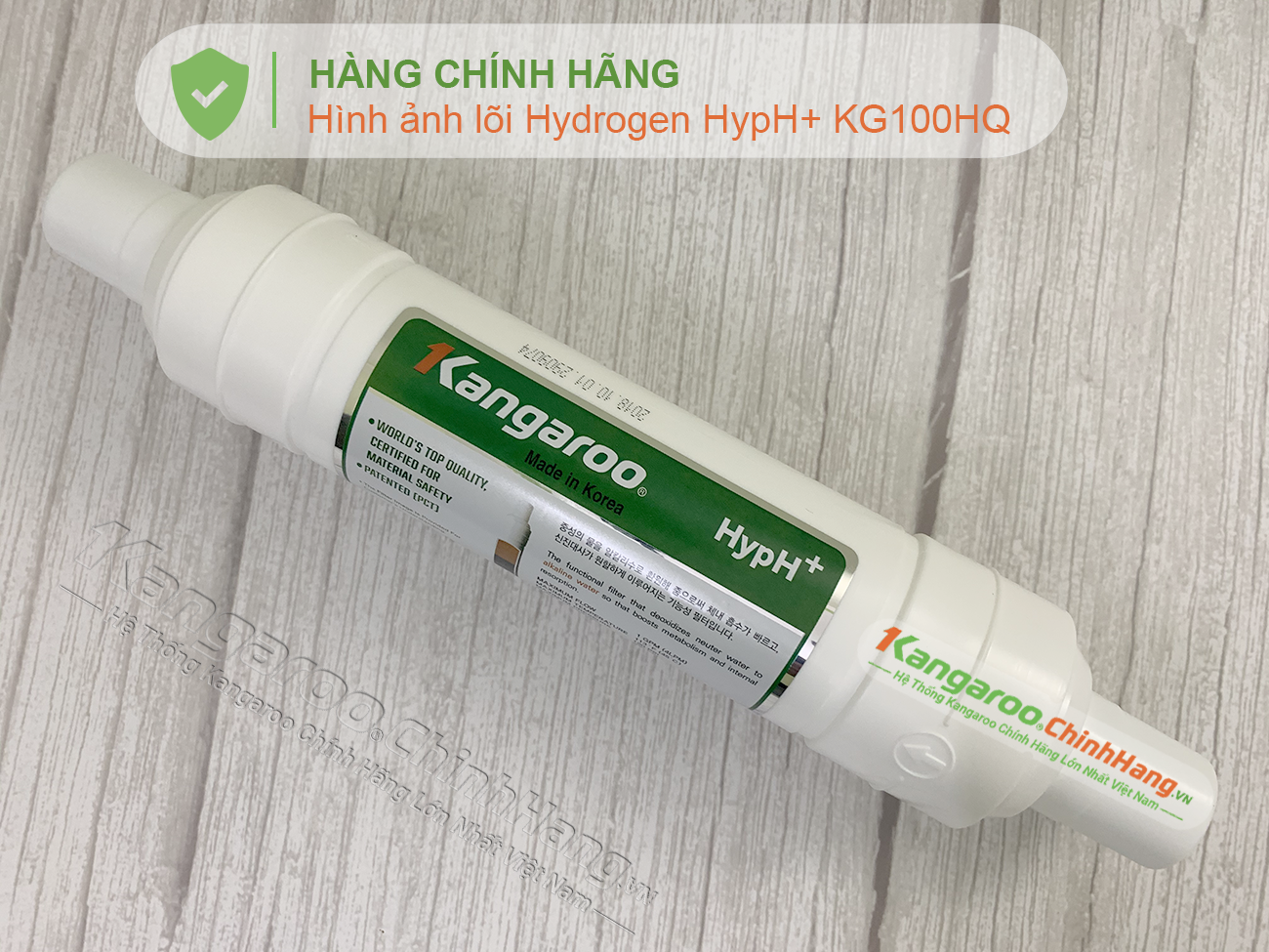 Đầu Lõi lọc nước Kangaroo Hydrogen KG100HQ số 7 HypH +  chính hãng