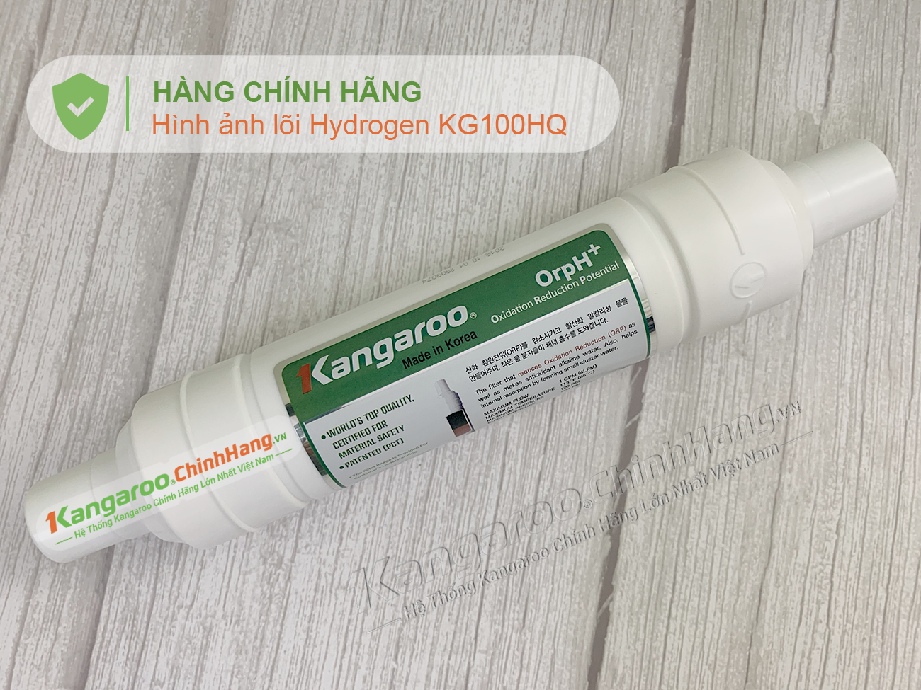 Lõi lọc nước Kangaroo Hydrogen KG100HQ số 6 OrpH + chính hãng