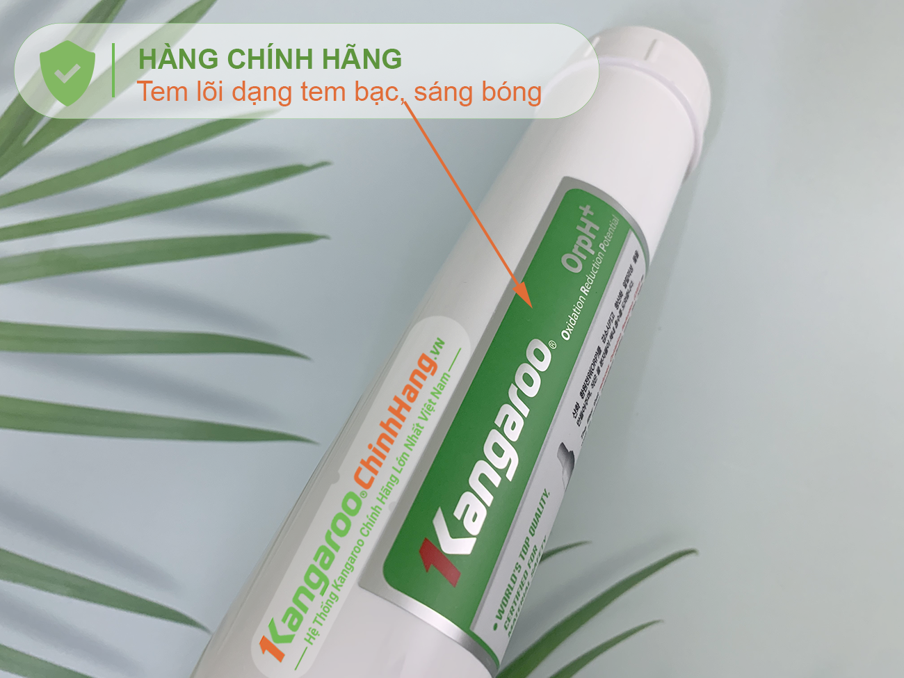 Tem Lõi lọc nước Kangaroo Hydrogen số 6 OrpH + (HA) sử dụng tem bạc Tem Lõi lọc nước Kangaroo Hydrogen số 6 OrpH + (HA) sử dụng tem bạc