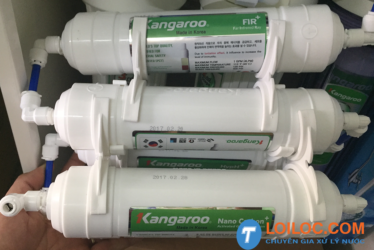 Màu lõi lọc nước Hydrogen Kangaroo có màu trắng