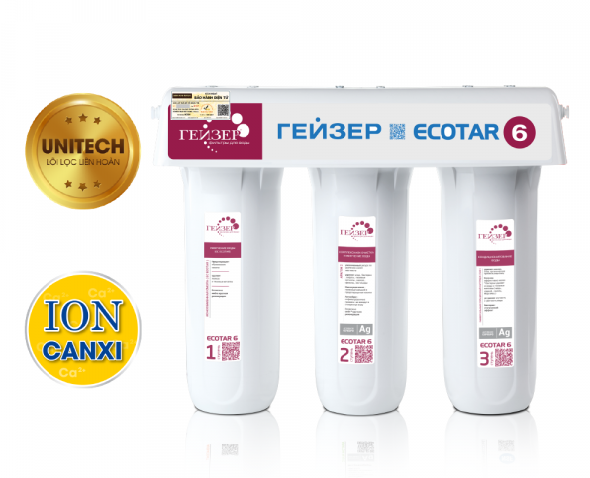  Máy lọc nước Ion Canxi Geyser ECOTAR 6 – Made in Russia