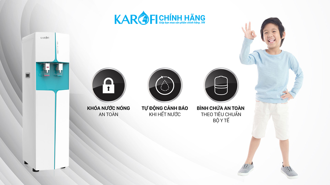 Máy làm nóng lạnh nước uống Karofi HCV362