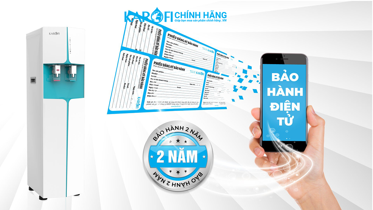 Máy làm nóng lạnh nước uống Karofi HCV362