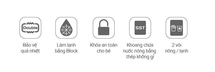 Tính năng Cây nước nóng lạnh Kangaroo KG61A3