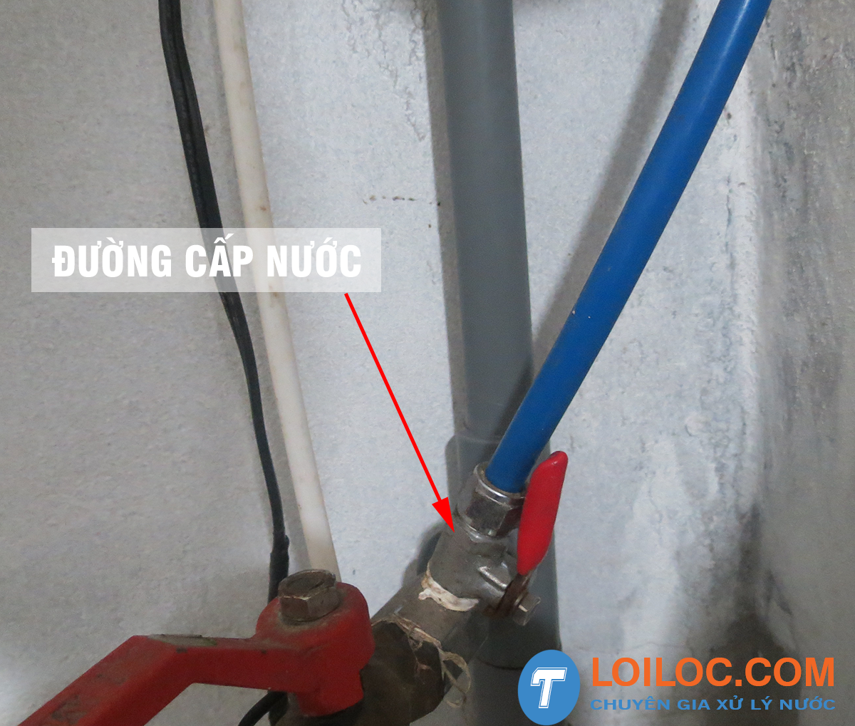 đường cấp nước máy lọc nước RO