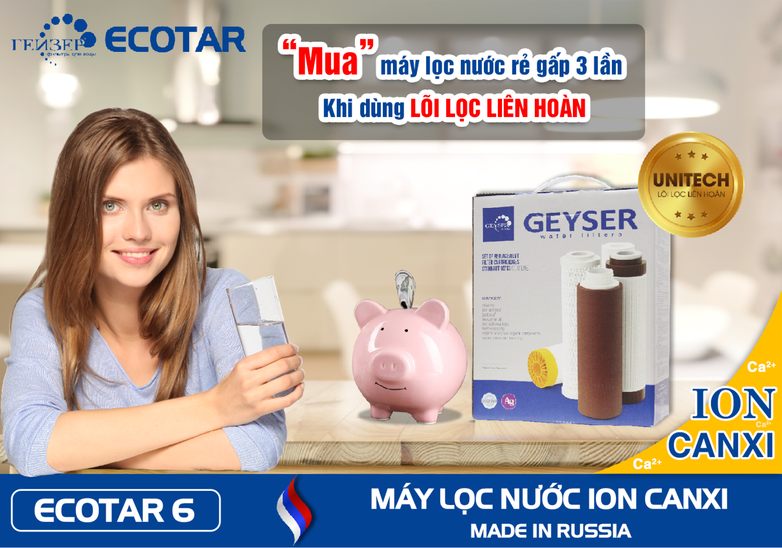 Máy lọc nước Geyser Ecotar 6