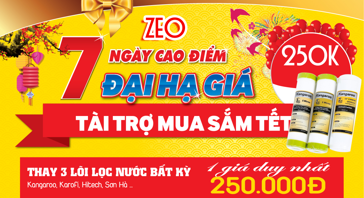 khuyến mại lõi lọc nước số 1,2,3