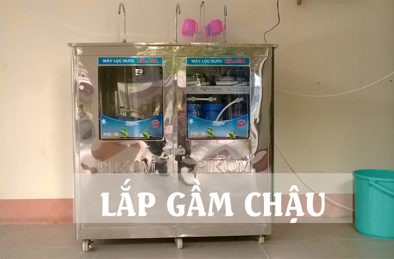 Lắp máy lọc nước có tủ