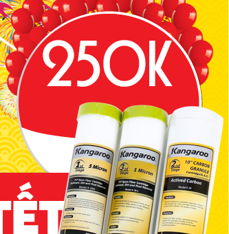 Khuyến mại mừng xuân - thay lõi lọc nước 1,2,3 tại nhà chỉ 250.000đ