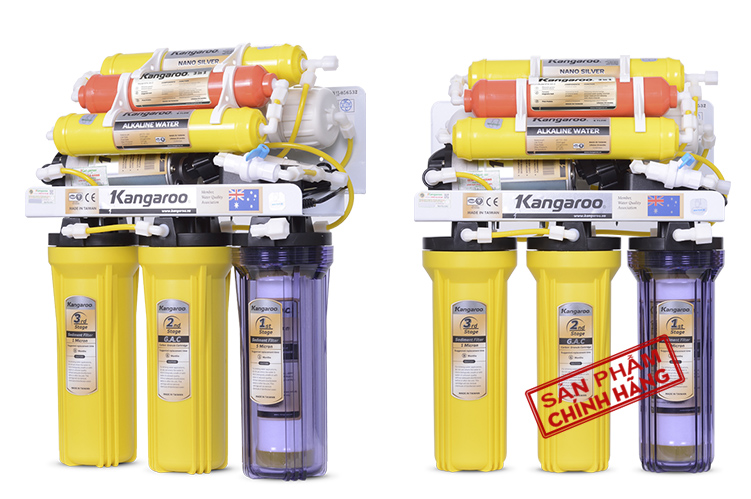 Máy lọc nước Kangaroo KG107 7 lõi ko vỏ Máy lọc nước Kangaroo KG107 7 lõi ko vỏ