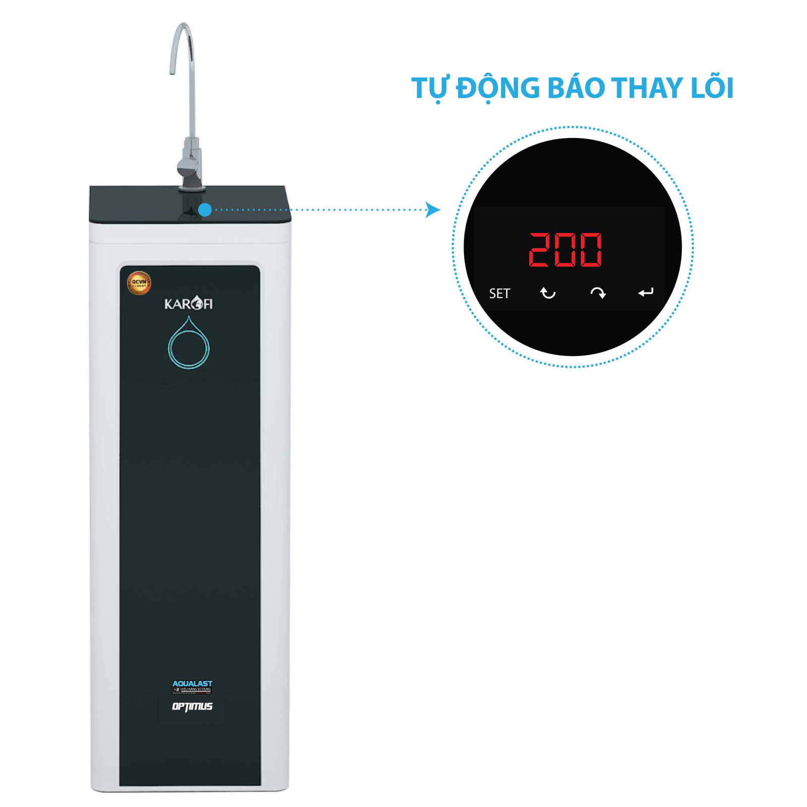 Máy lọc nước Karofi Optimus i1 O-i129/A 9 lõi lọc