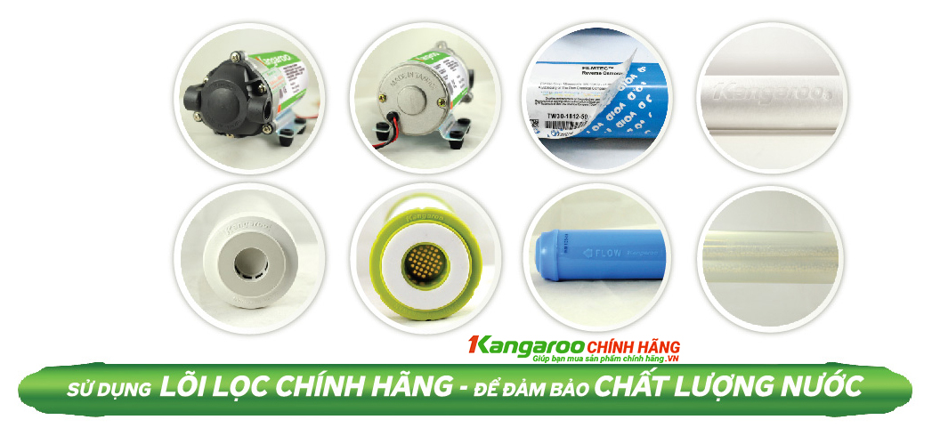Nhận biết lõi lọc kangaroo chính hãng