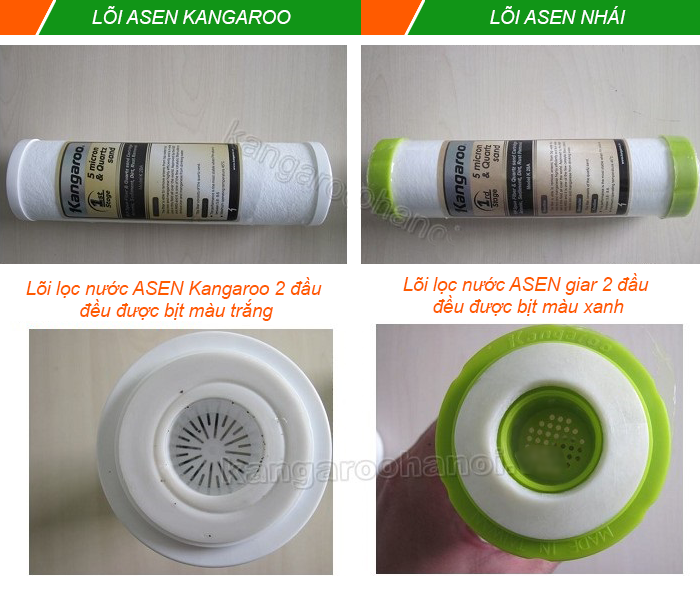 Lõi lọc nước ASEN thật giả